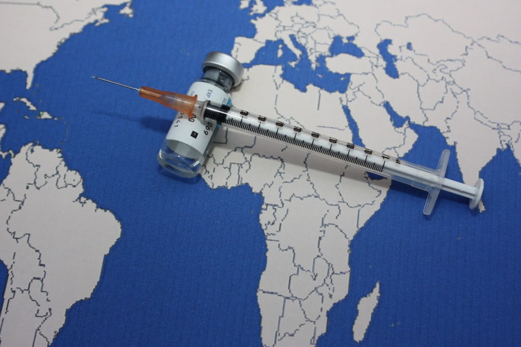 pneumococcal vaccine: vaccine across map of Africa