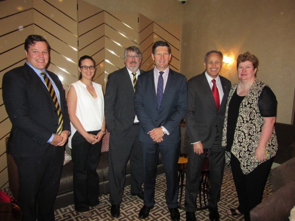 Health minister Springborg with Guild members