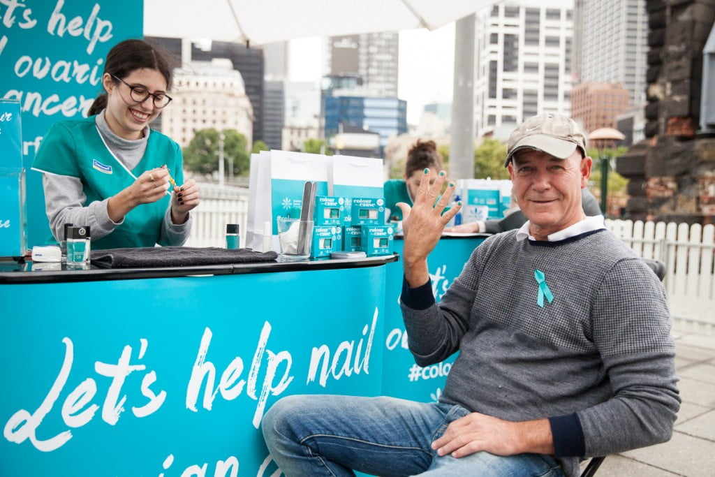 Gary Sweet gets a teal Chemmart MANicure