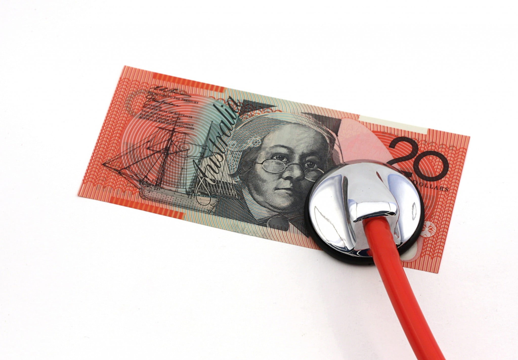 stethoscope on $20 note