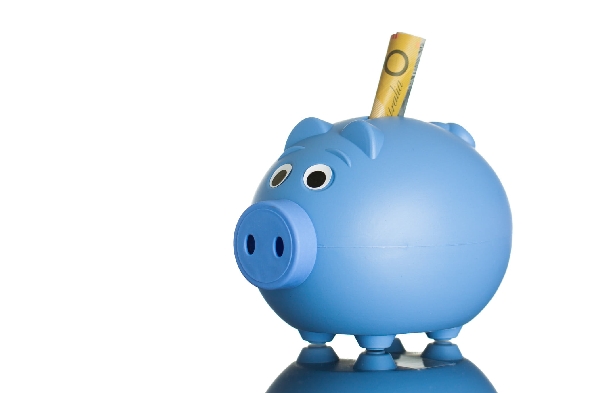 Budget 2015: $50 note in blue piggybank