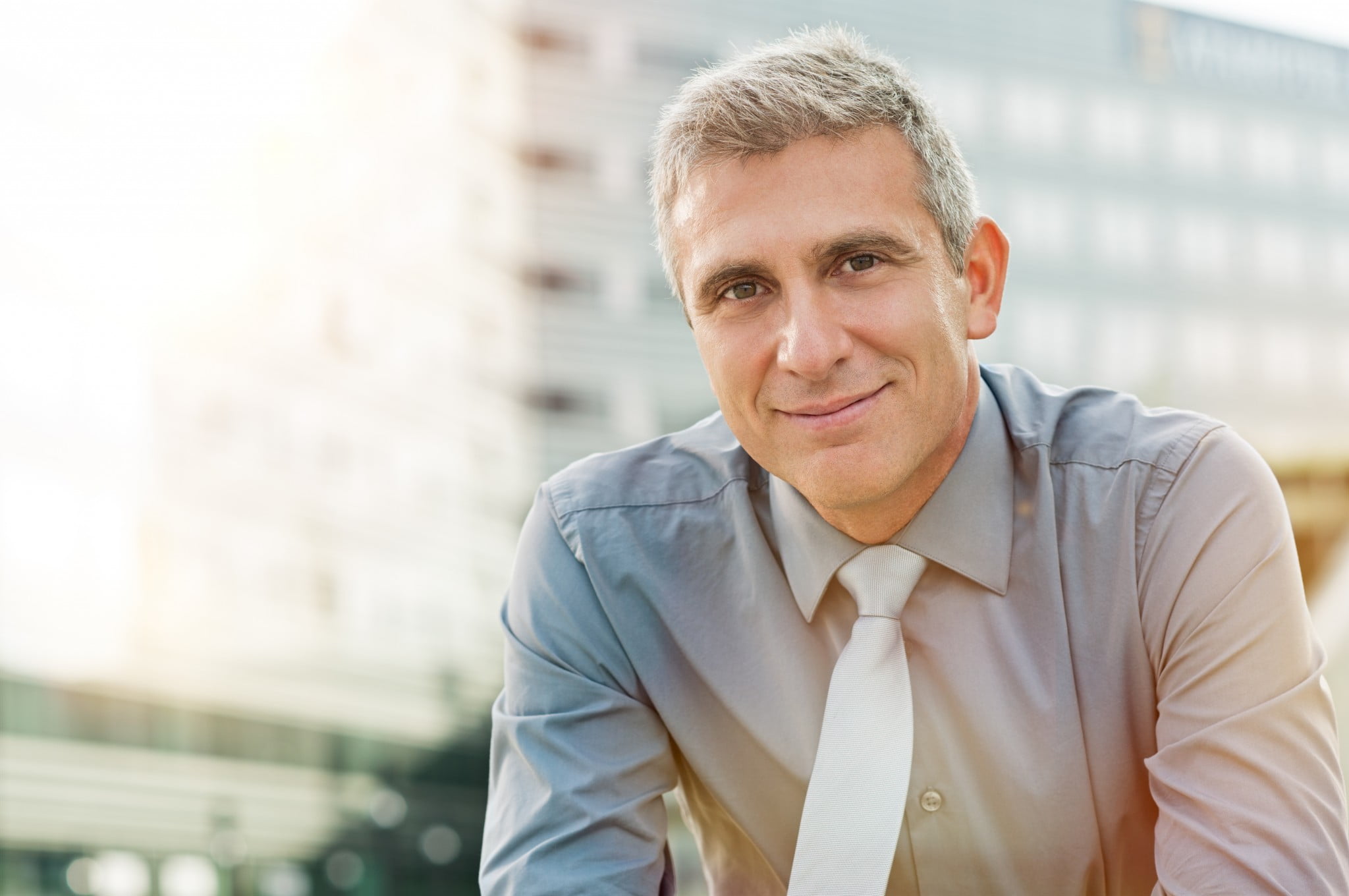 prostate cancer: mature man looking vaguely pleased