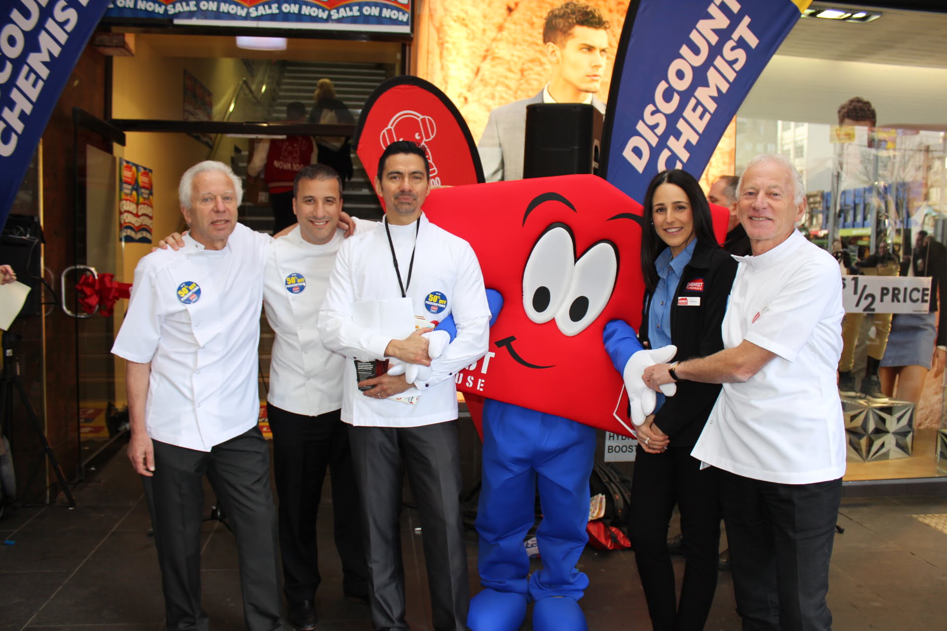 The Chemist Warehouse team at the new Bourke Street Mall store