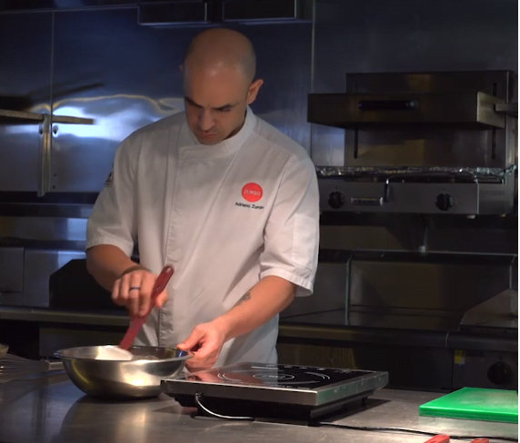 Adriano Zumbo in the kitchen cooking