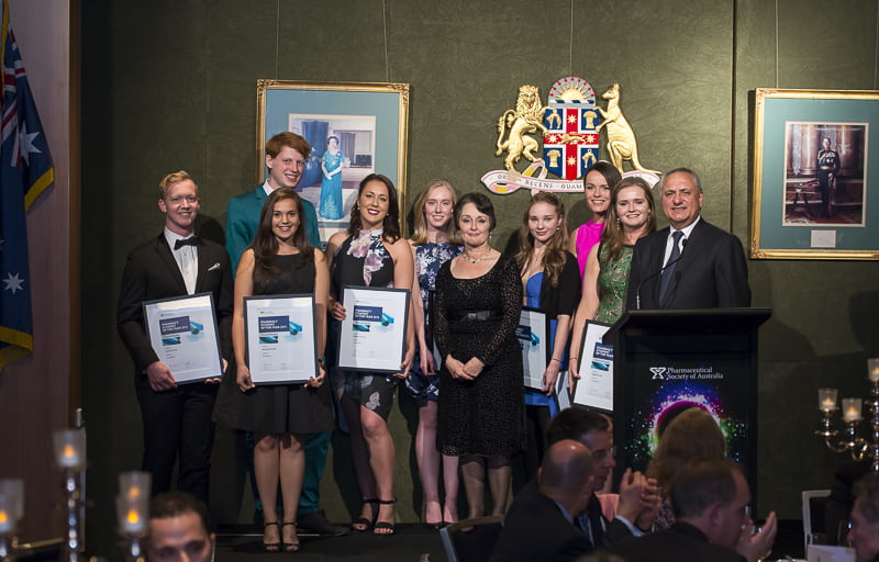 The PSOTY finalists with NSW Minister for Mental Health, Pru Goward, and PSA National President Joe Demarte, Shanae Hancey third from left