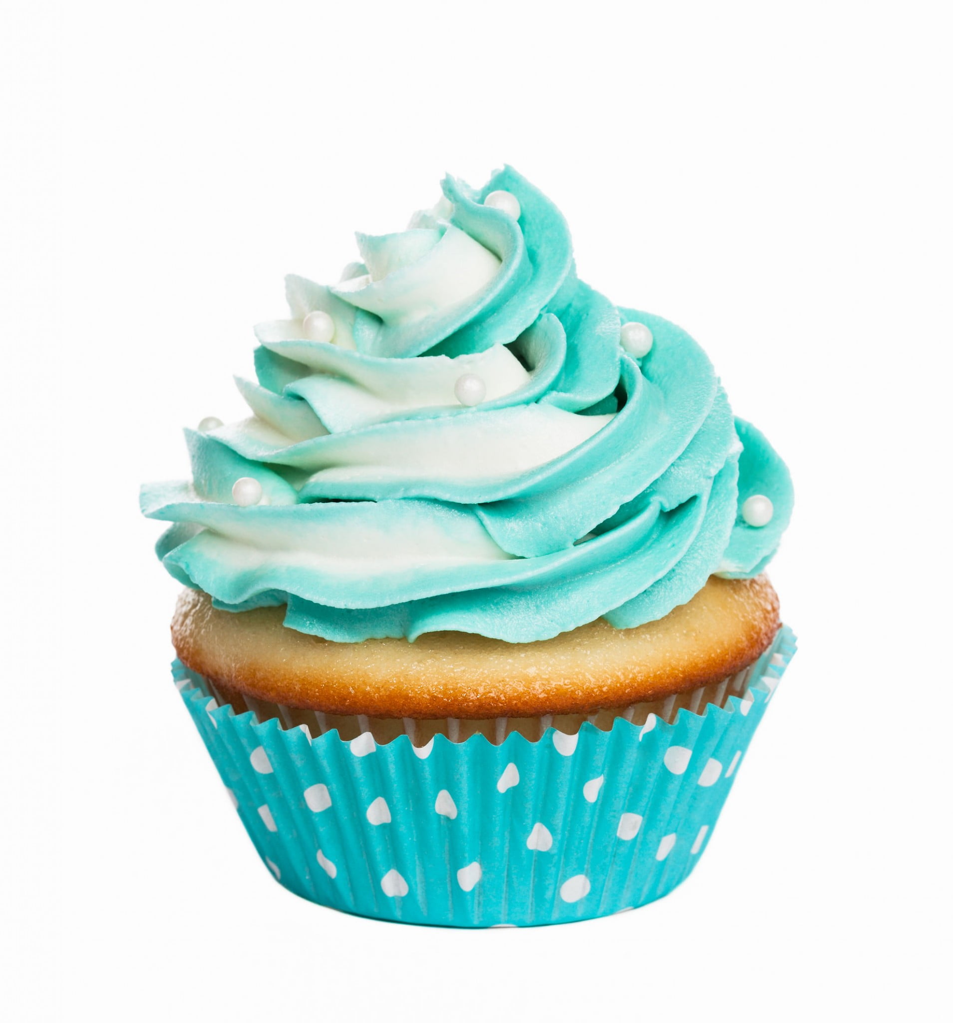 ovarian cancer teal cupcake