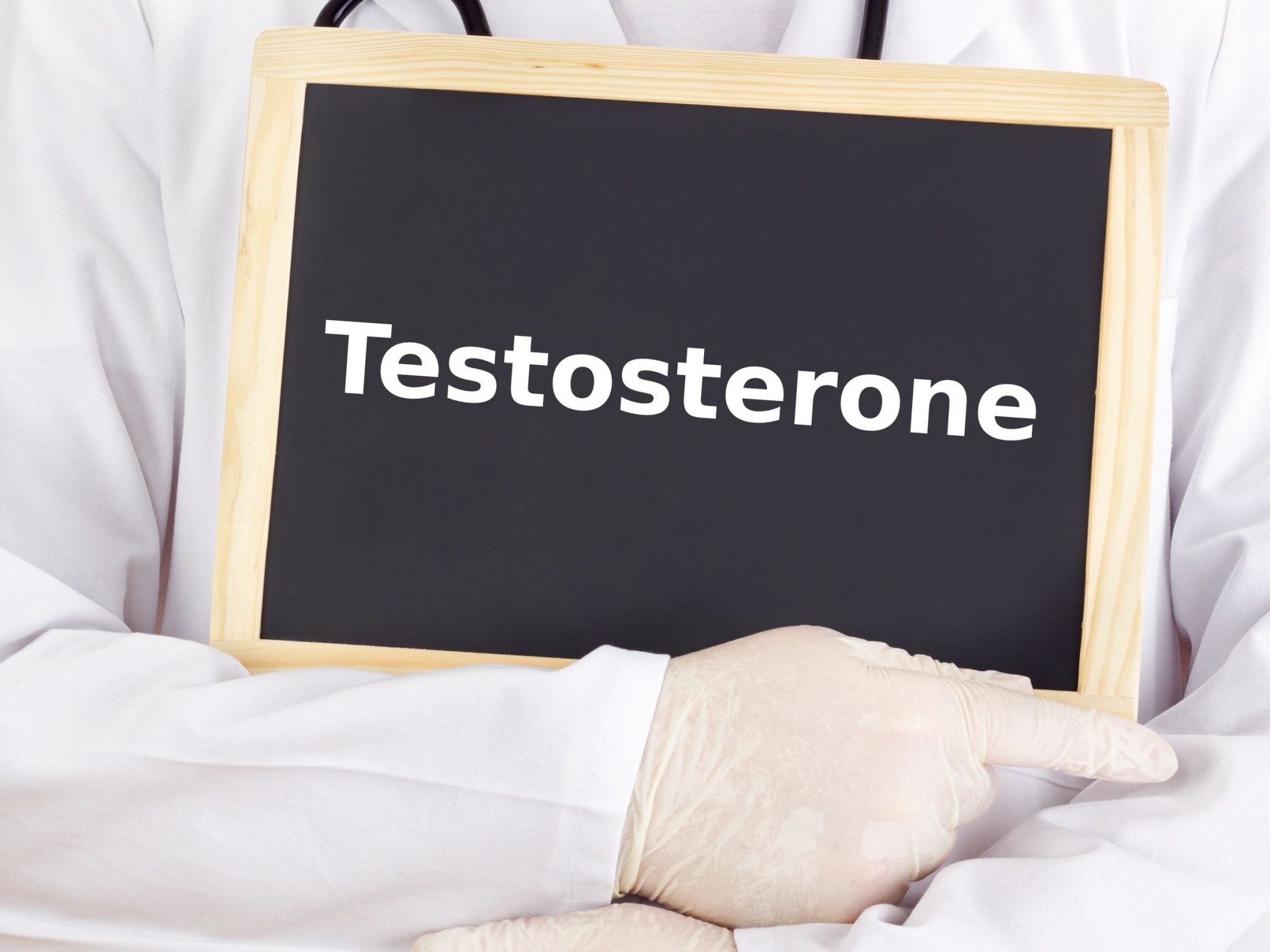 blackboard says "testosterone"