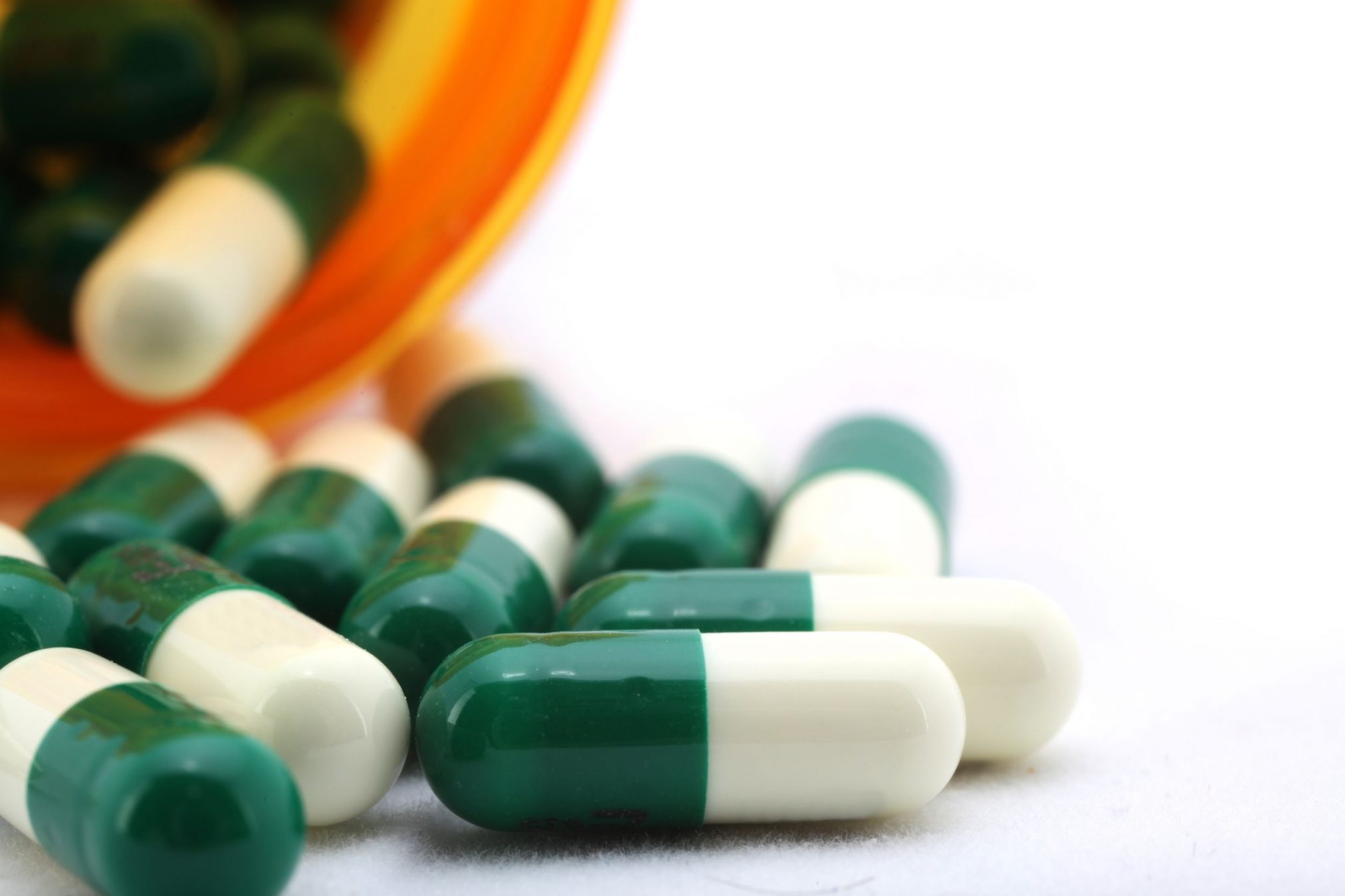 green and white antibiotics
