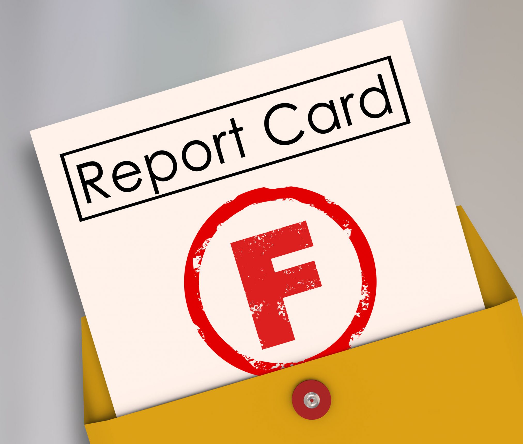 F on report card