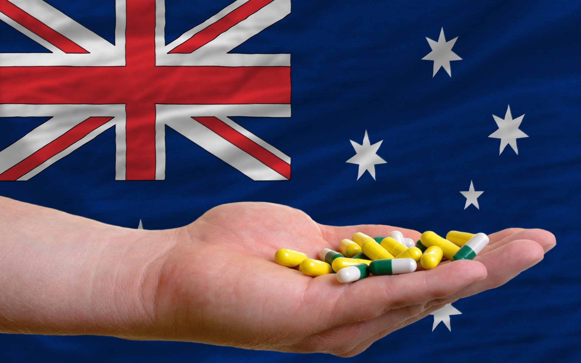 Australian flag pills