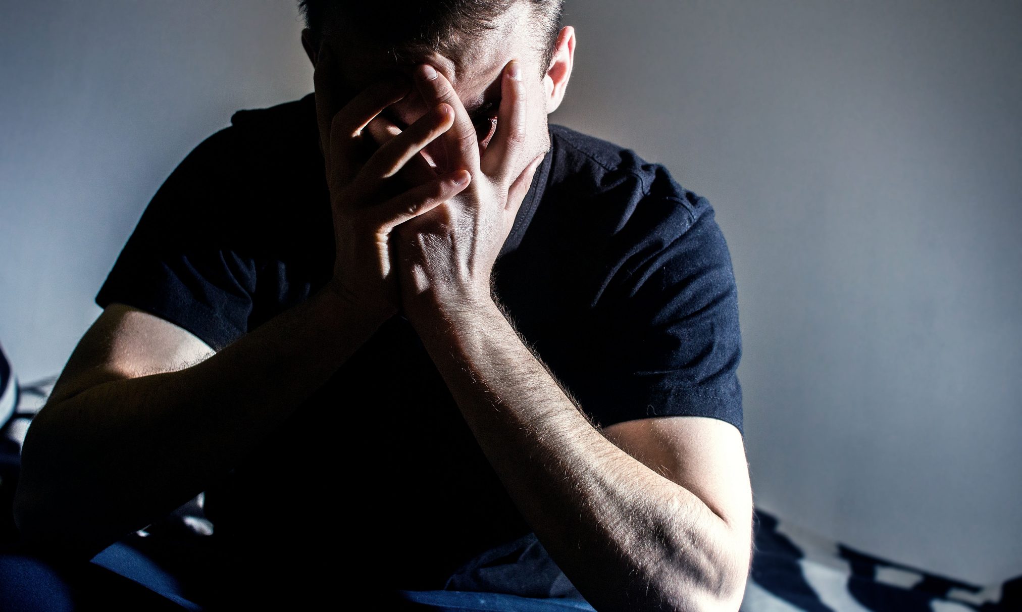 depressed man mental health depression anxiety PTSD