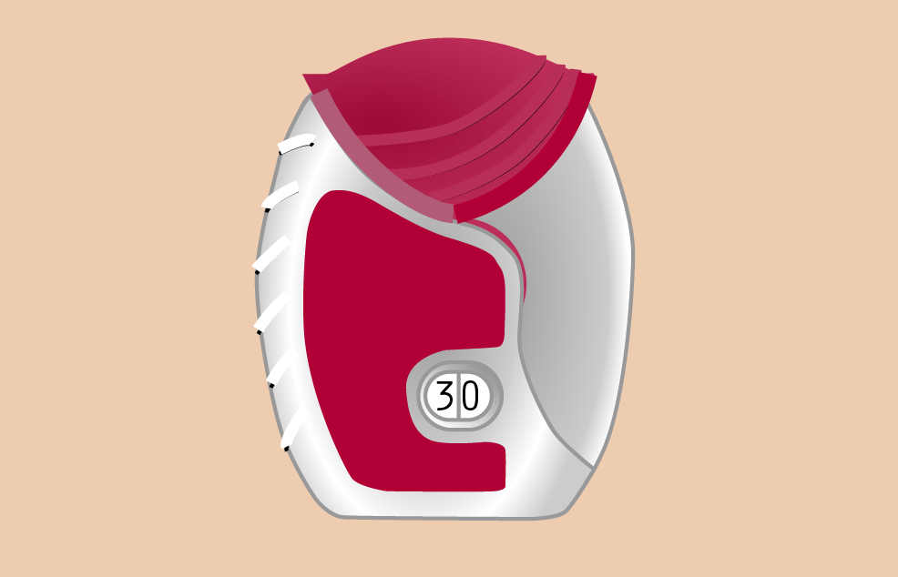 Illustration of an Ellipta inhaler device created by the Interactive Content team at the University of Edinburgh for Chest Heart and Stroke Scotland (CHSS). https://www.flickr.com/photos/interactive-content/33763258421