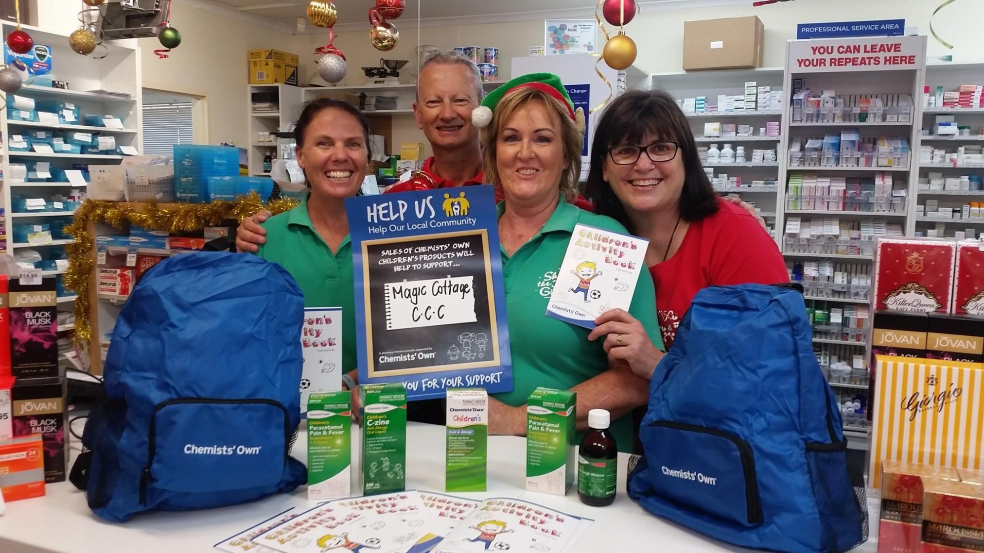 Rangeway Guardian Pharmacy in WA, whose local childcare centre is Magic Cottage Child Care Centre.
