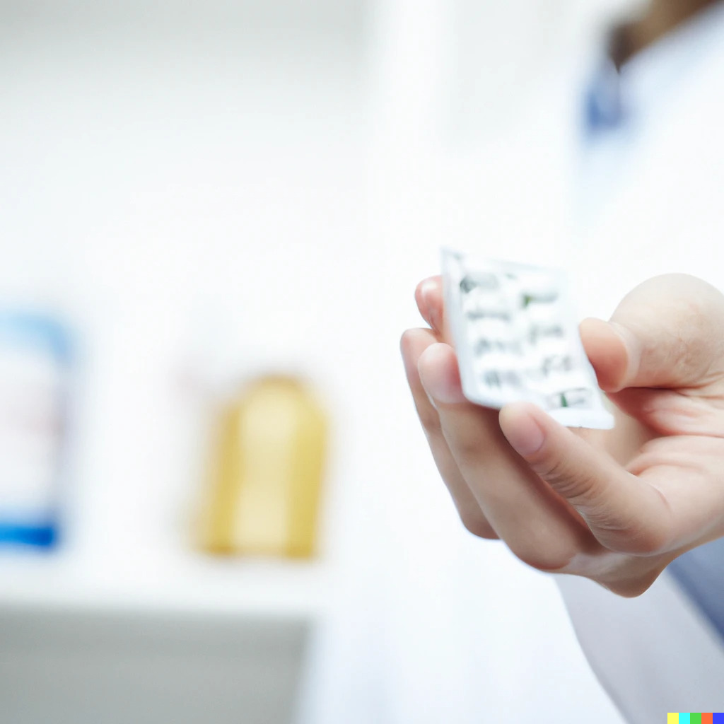 pharmacist giving medicines