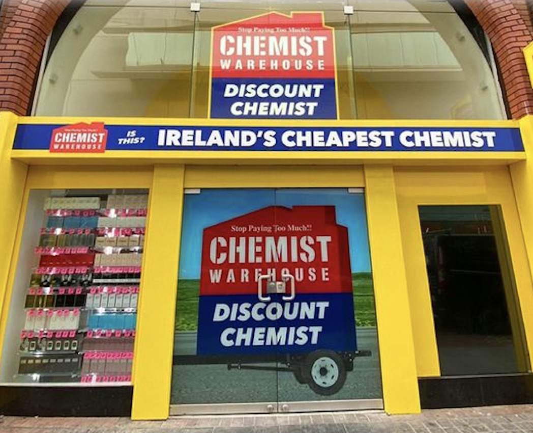 Chemist Warehouse plans 'up to' 20 Irish outlets