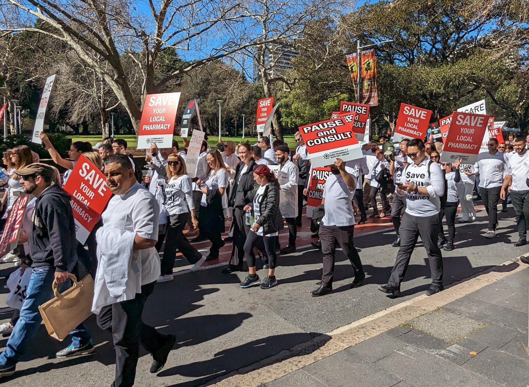 Pharmacy rally Sydney
